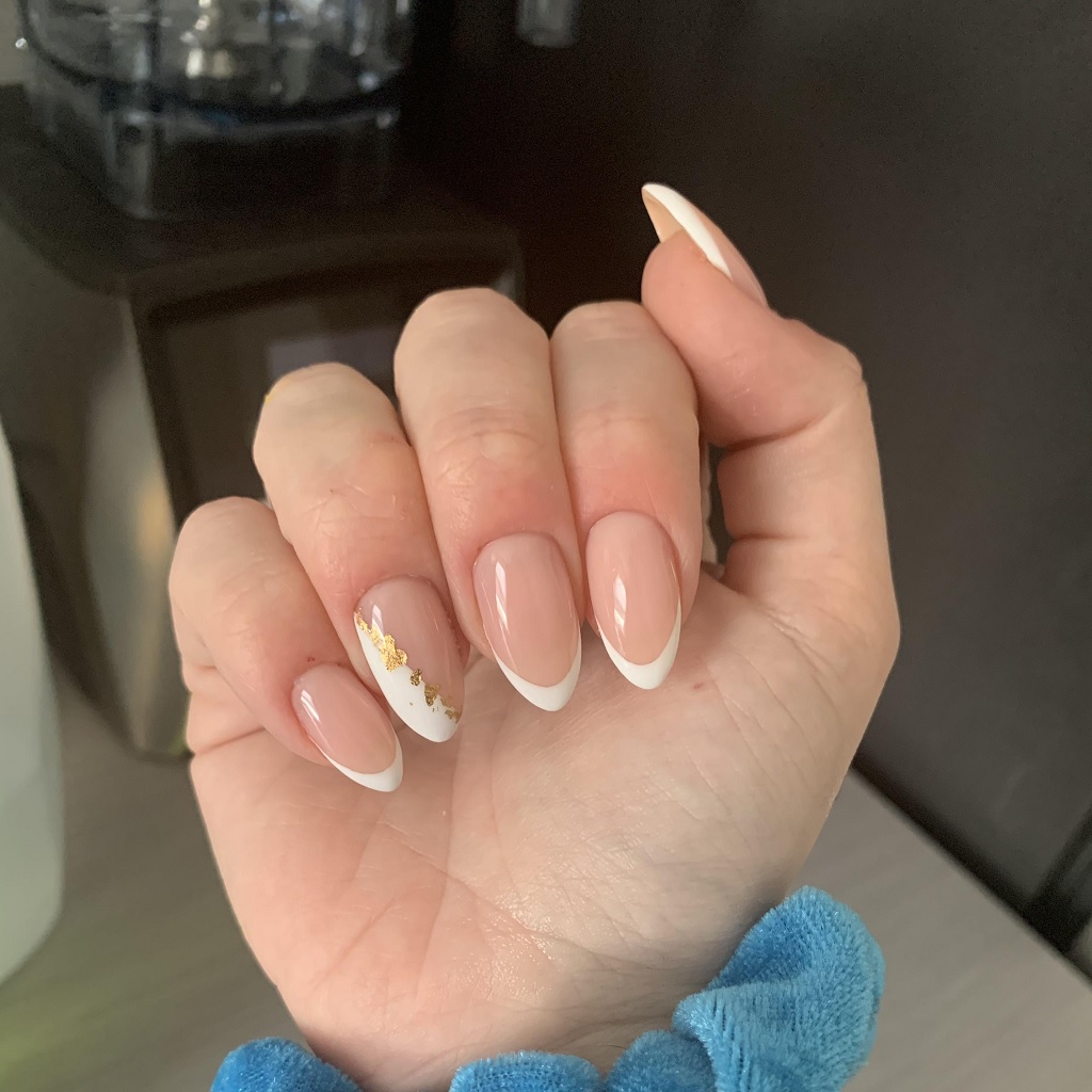 French Manicure with a Twist