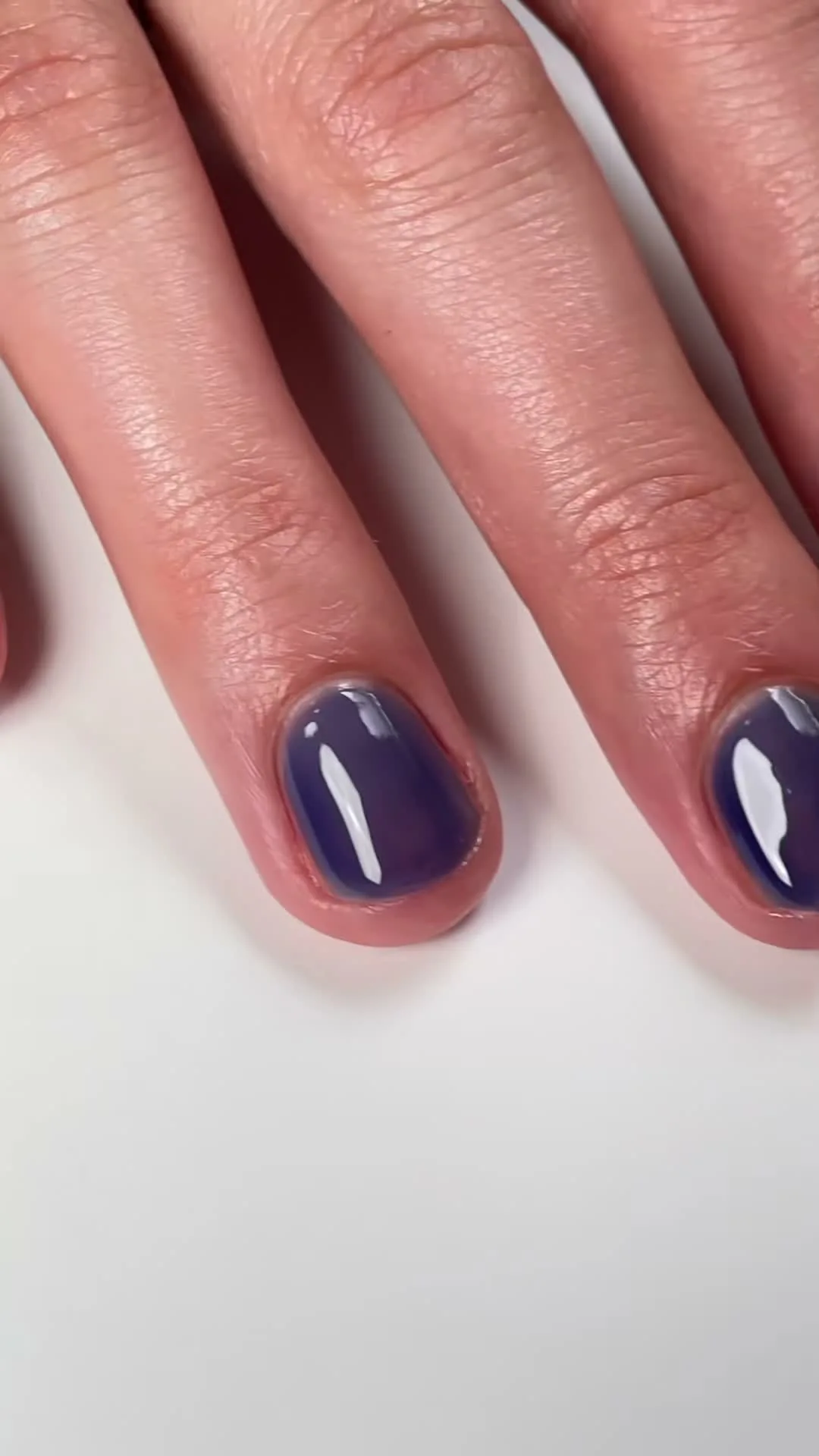 Navy Jelly jelly nail design