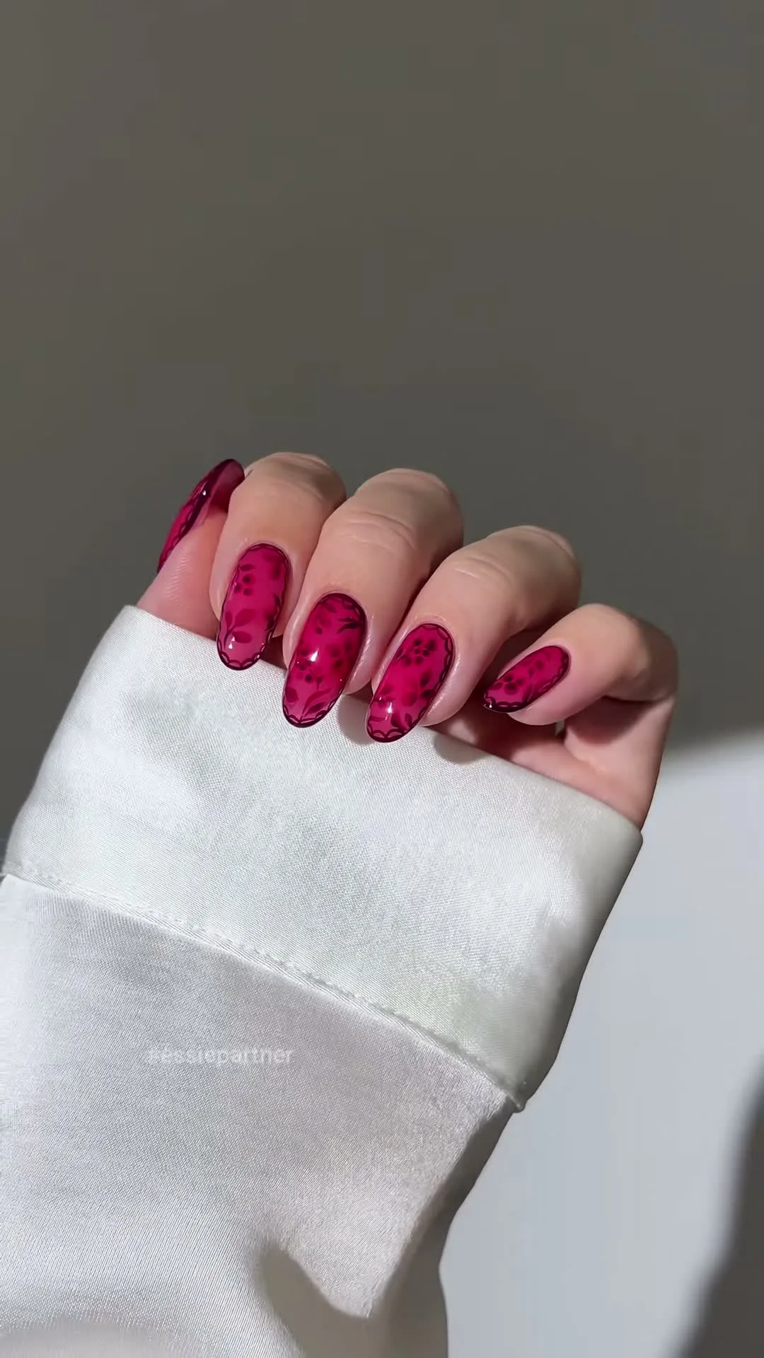 Cherry Cola Jelly jelly nail design