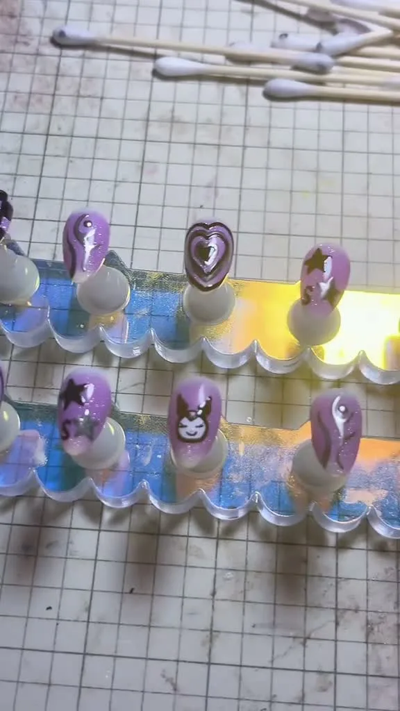 Pastel Press Set Sanrio nail design