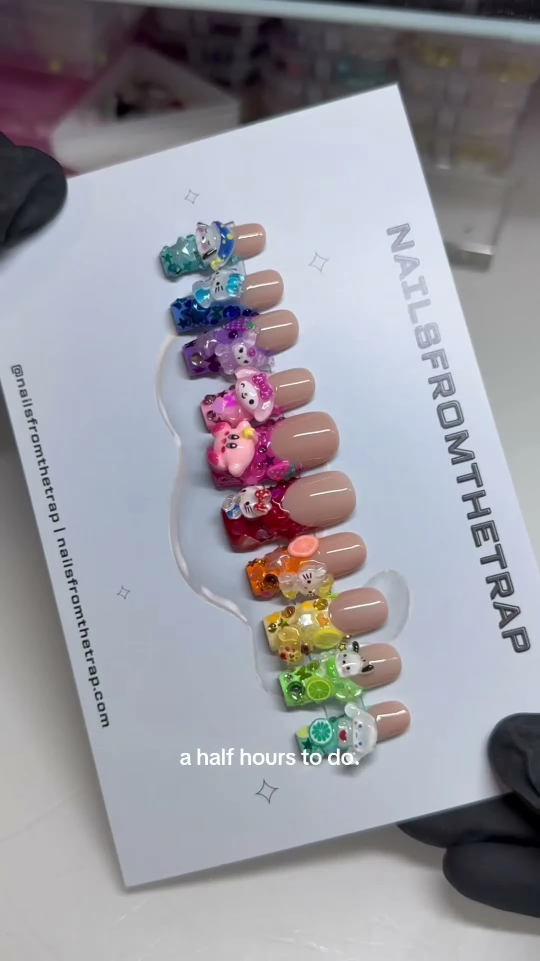 Rainbow Sanrio Set Sanrio nail design