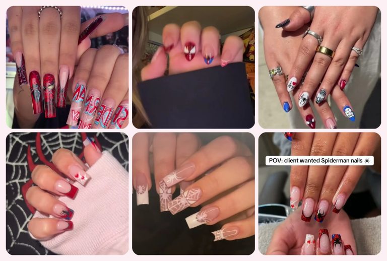 7 Spider-Man Nail Designs Going Viral Right Now